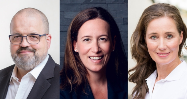 Individuell, kundenorientiert, vertrauensvoll - Uwe Storch (Ferrero), Maike Abel (Nestlé) und Kristina Bulle (P&G) - Quelle: Fererro; Nestlé; Strohbücker